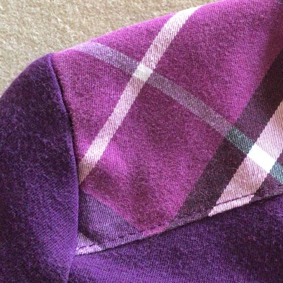 Authentic Burberry London 100% Cotton Purple top - Size XS / XXS - Picture 13 of 15